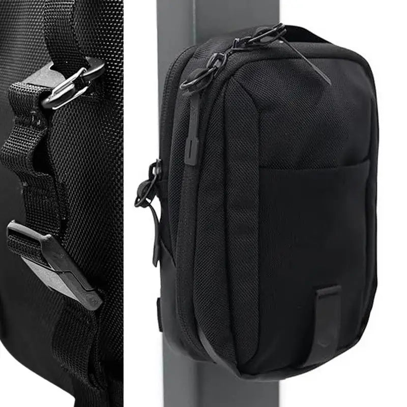 Magnetic Gym Crossbody Bag Sling Chest Bag for Men Women Keep Your Items off the Dirty Gym Floor with Magnetic Attachment