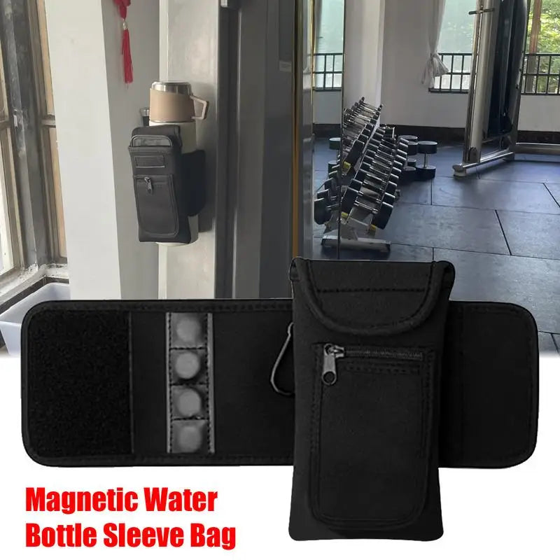 Magnetic Gym Crossbody Bag Sling Chest Bag for Men Women Keep Your Items off the Dirty Gym Floor with Magnetic Attachment