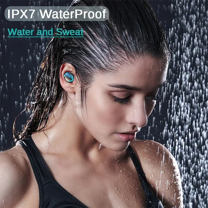 F9 Binaural TWS Wireless Bluetooth Earphones LED Display Waterproof Noise Reduction Headset