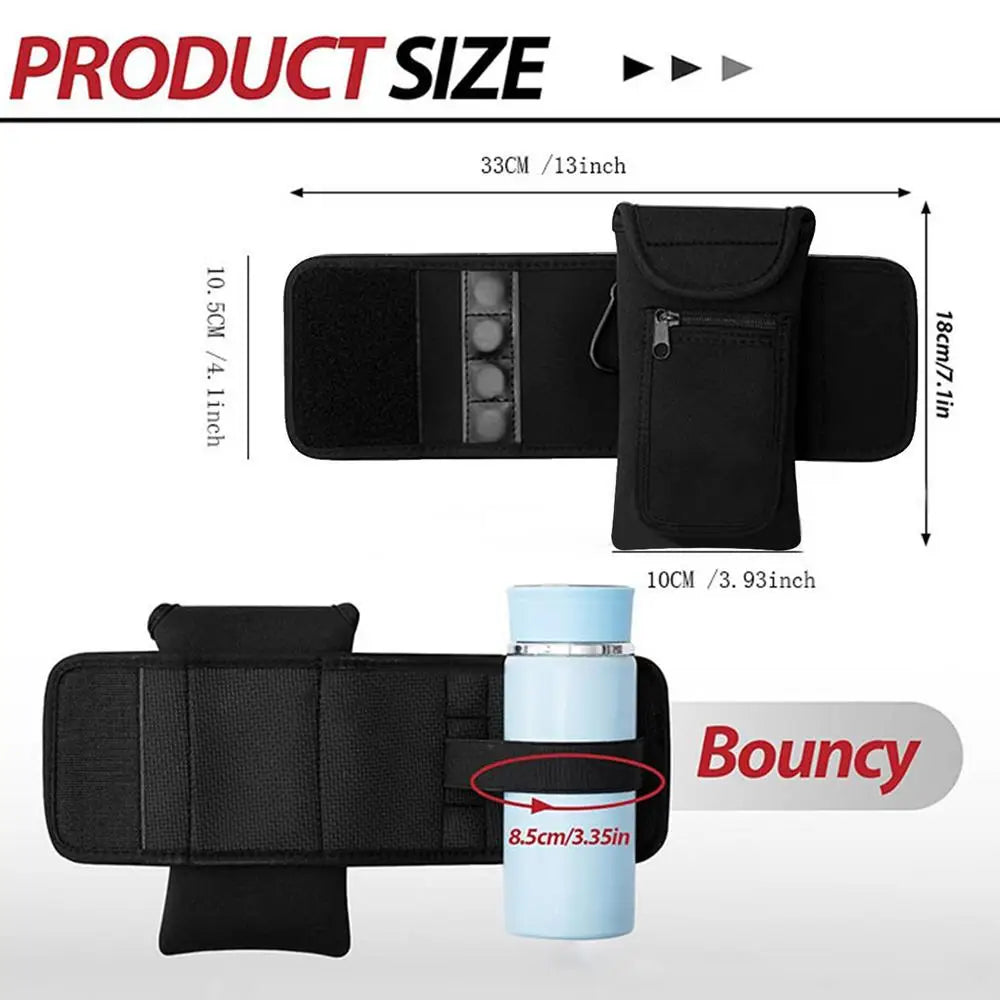 Magnetic Gym Crossbody Bag Sling Chest Bag for Men Women Keep Your Items off the Dirty Gym Floor with Magnetic Attachment