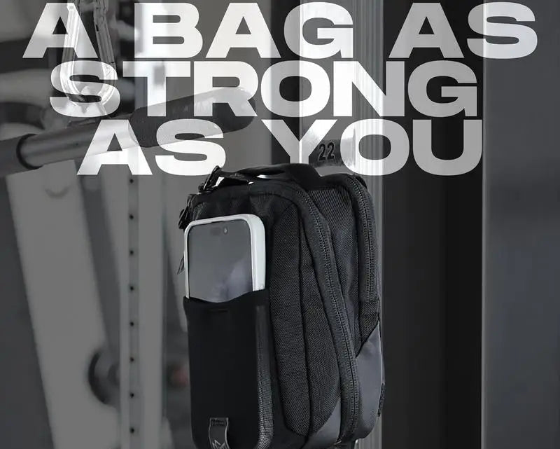Magnetic Gym Crossbody Bag Sling Chest Bag for Men Women Keep Your Items off the Dirty Gym Floor with Magnetic Attachment