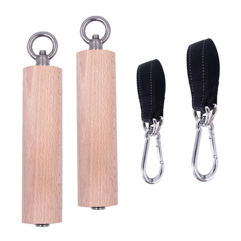 Wooden Pull-Up Handles – Grip Strength Training Tools